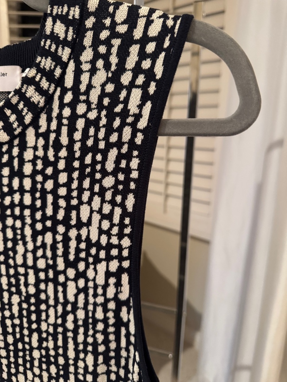 Proenza Schouler Navy and White Sleeveless Maxi Dress - Picture 6 of 6